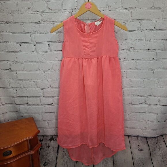 𝅺PINK heart High low Pink Tank Top Dress - Picture 4 of 15